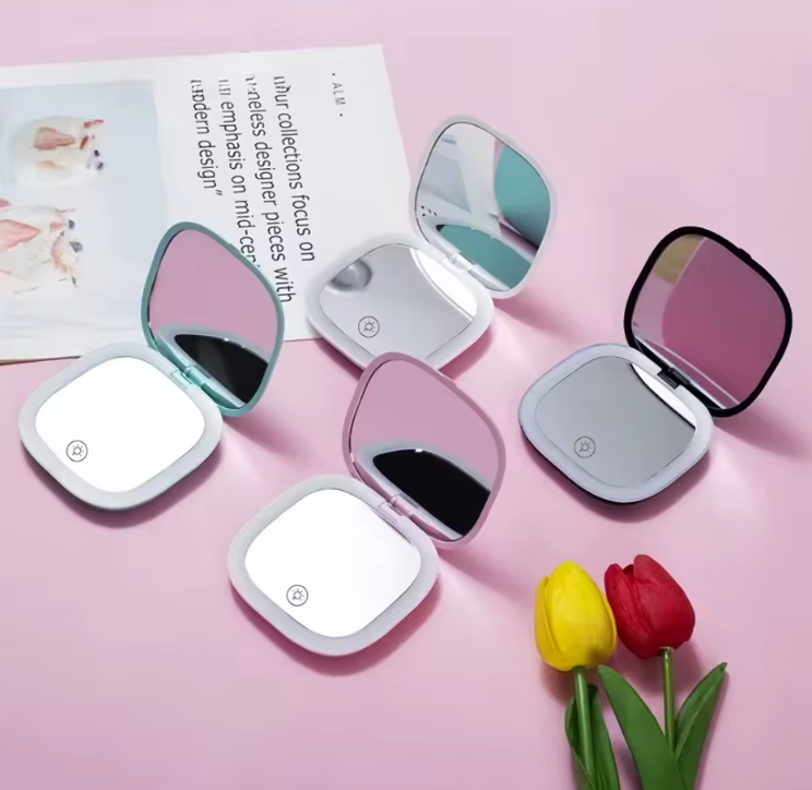 Mini LED Folding Makeup Mirror