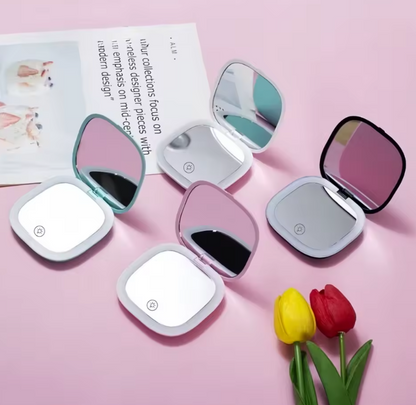 Mini LED Folding Makeup Mirror