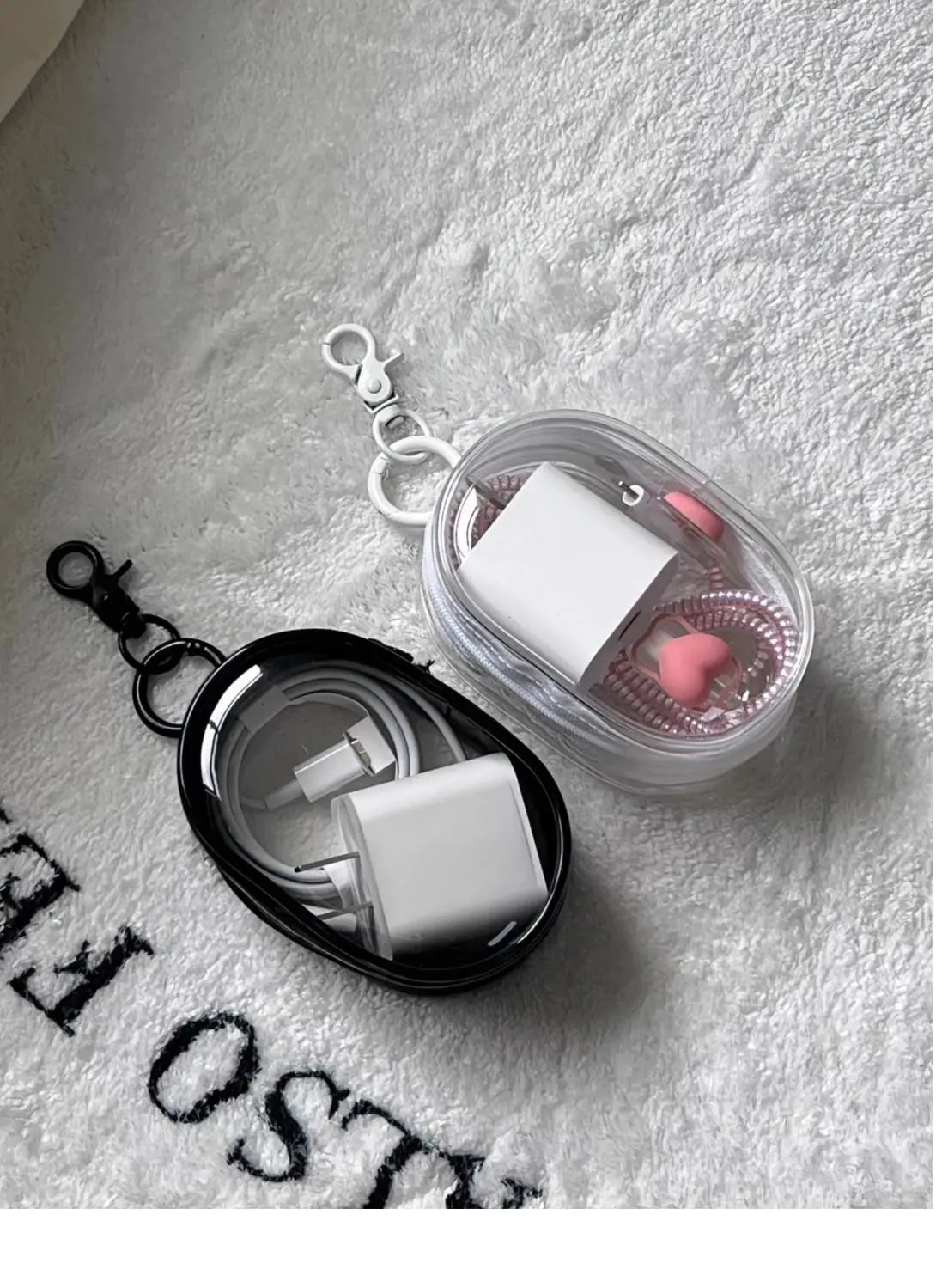 Multifunctional Clear Data Cable Storage Box