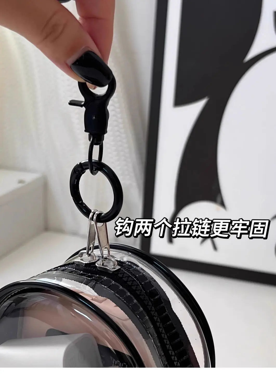 Multifunctional Clear Data Cable Storage Box