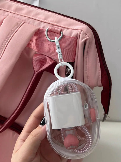 Multifunctional Clear Data Cable Storage Box