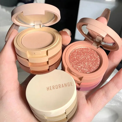 Warna Cute Nude Glitter Eyeshadow Palette