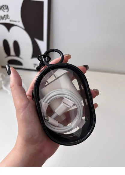 Multifunctional Clear Data Cable Storage Box