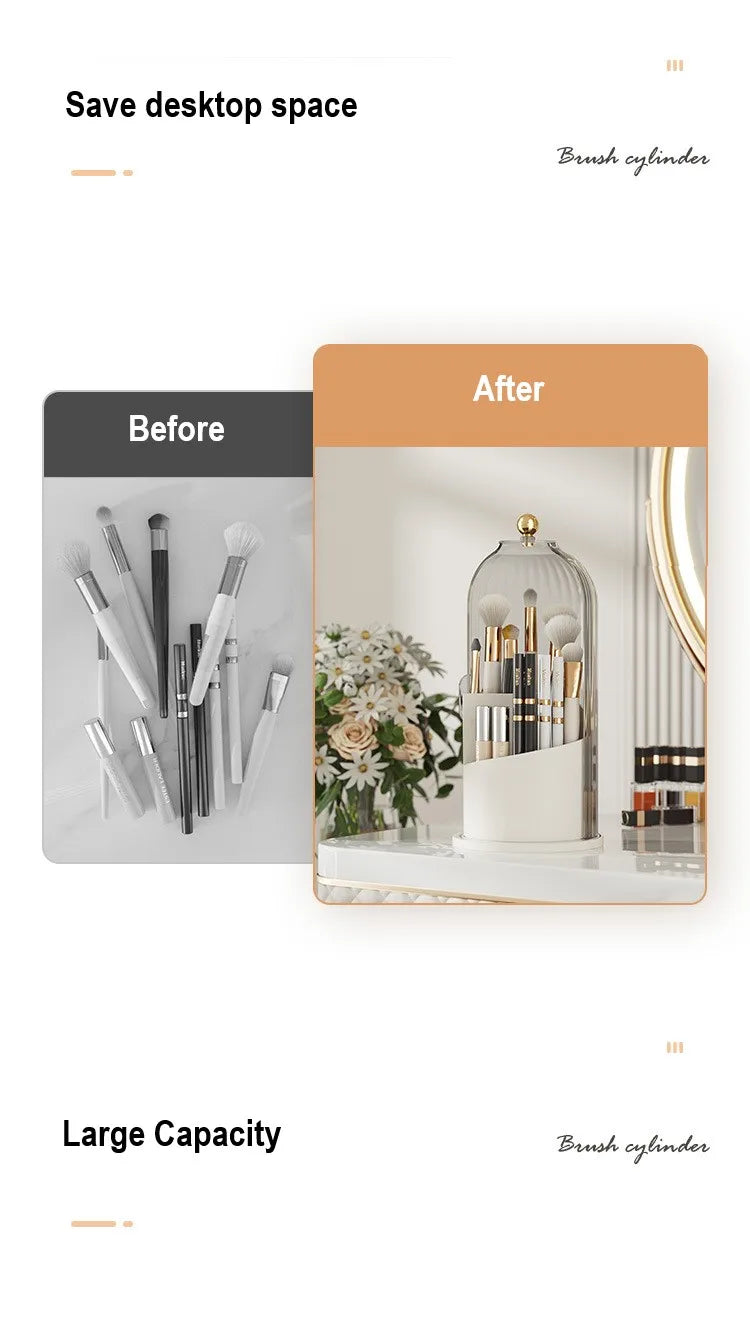 Rotating Makeup Brush Holder